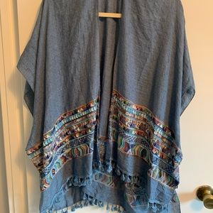 Lightweight blue wrap